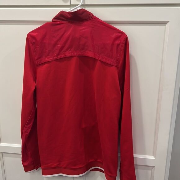 University of Wisconsin Under Armour Red Full Zip Sweatshirt Badgers Small - Picture 6 of 6